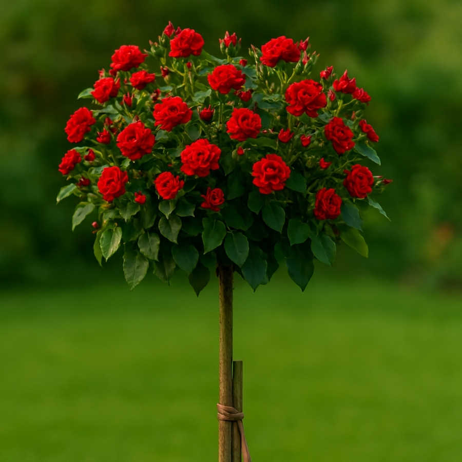 Роза штамбовая Кримсон Пикси - Dolina-Sad.Ru